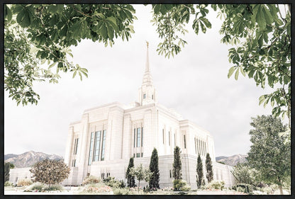 Sweet is The Work Ogden Utah Temple Large Wall Art Gallery Wrap