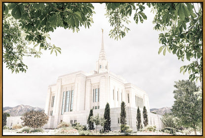 Sweet is The Work Ogden Utah Temple Large Wall Art Gallery Wrap
