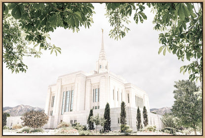 Sweet is The Work Ogden Utah Temple Large Wall Art Gallery Wrap