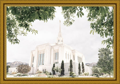 Sweet is The Work Ogden Utah Temple Large Wall Art