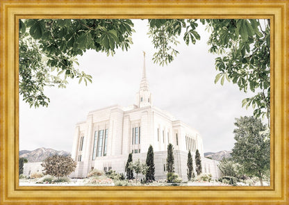 Sweet is The Work Ogden Utah Temple Large Wall Art