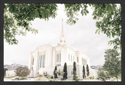 Sweet is The Work Ogden Utah Temple Large Wall Art