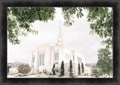 Sweet is The Work Ogden Utah Temple Large Wall Art