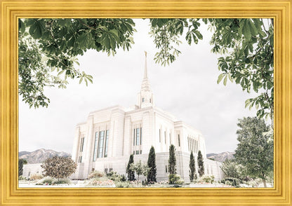 Sweet is The Work Ogden Utah Temple Large Wall Art
