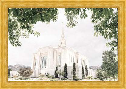 Sweet is The Work Ogden Utah Temple Large Wall Art