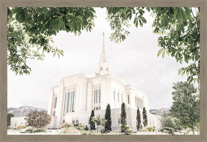 Sweet is The Work Ogden Utah Temple Large Wall Art
