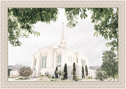Sweet is The Work Ogden Utah Temple Large Wall Art