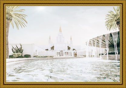 Sweet is The Work Oakland California Temple Large Wall Art