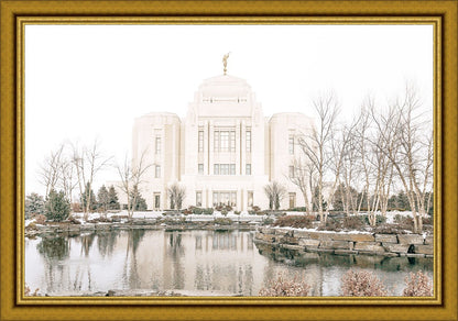 Sweet is The Work Meridian Idaho Temple Large Wall Art