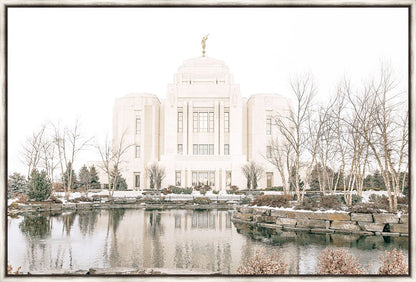 Sweet is The Work Meridian Idaho Temple Large Wall Art