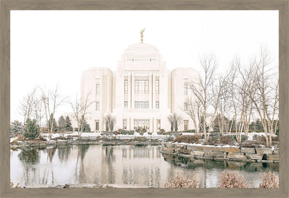 Sweet is The Work Meridian Idaho Temple Large Wall Art
