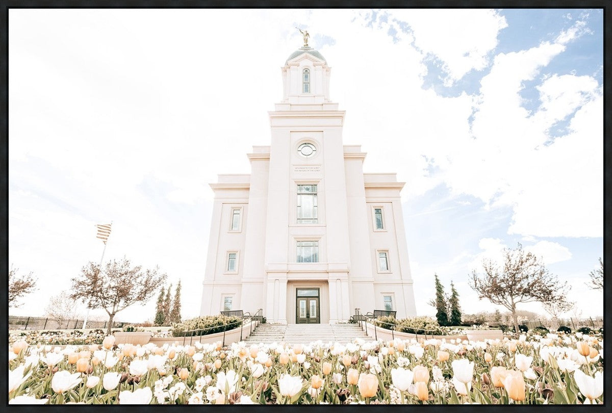 Sweet is The Work Cedar City Utah Temple Large Wall Art Gallery Wrap