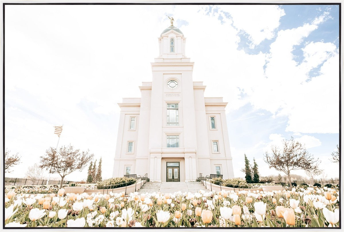 Sweet is The Work Cedar City Utah Temple Large Wall Art Gallery Wrap
