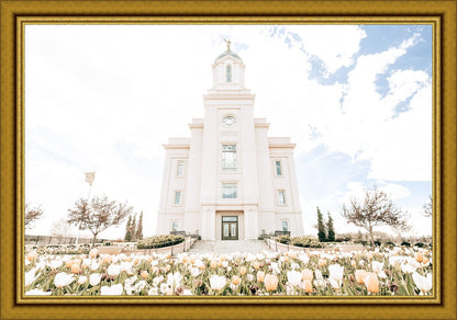 Sweet is The Work Cedar City Utah Temple Large Wall Art