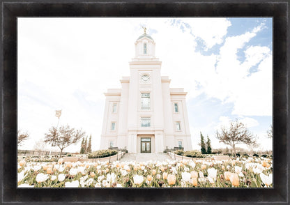 Sweet is The Work Cedar City Utah Temple Large Wall Art