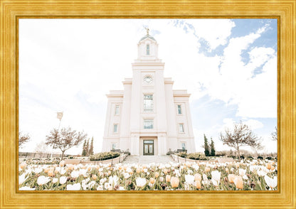 Sweet is The Work Cedar City Utah Temple Large Wall Art