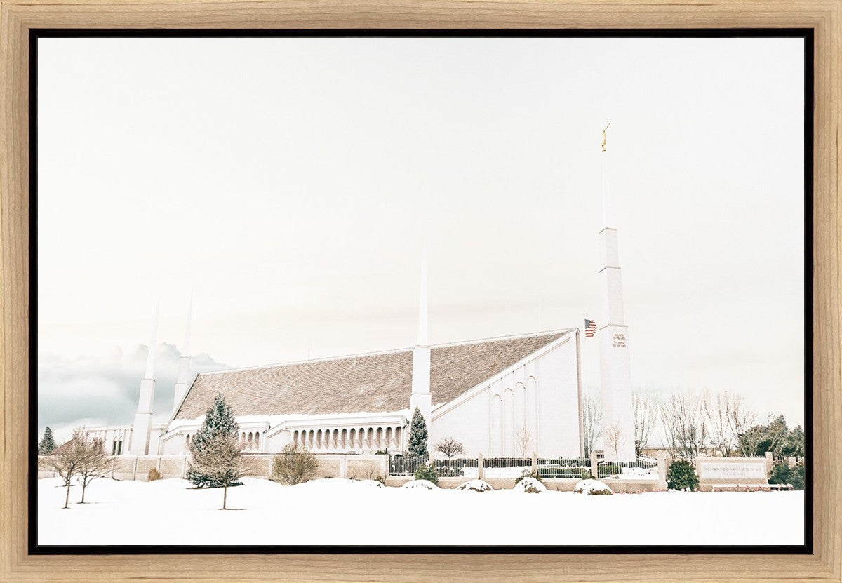 Sweet is The Work Boise Idaho Temple Gallery Wrap