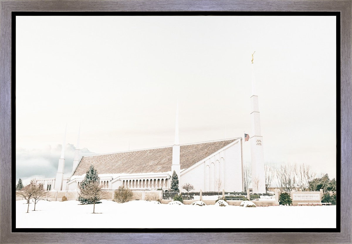 Sweet is The Work Boise Idaho Temple Gallery Wrap