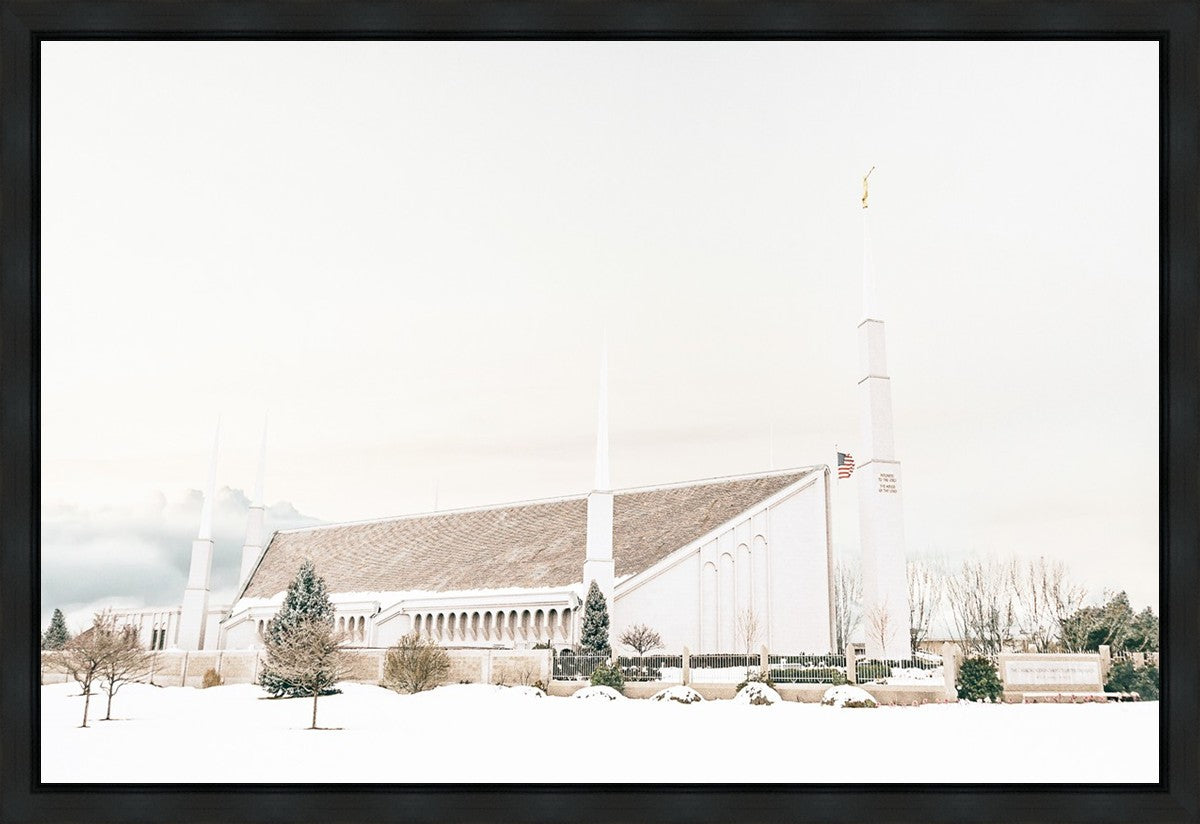 Sweet is The Work Boise Idaho Temple Gallery Wrap