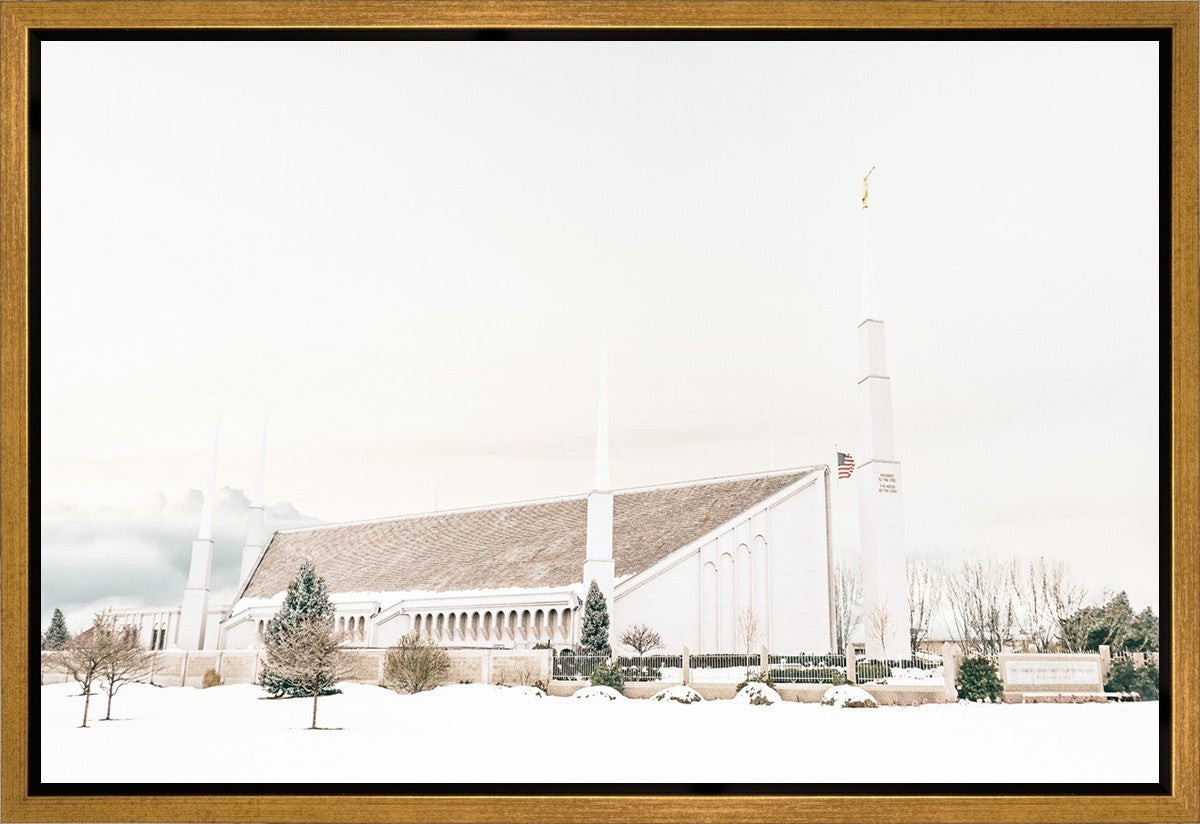 Sweet is The Work Boise Idaho Temple Gallery Wrap