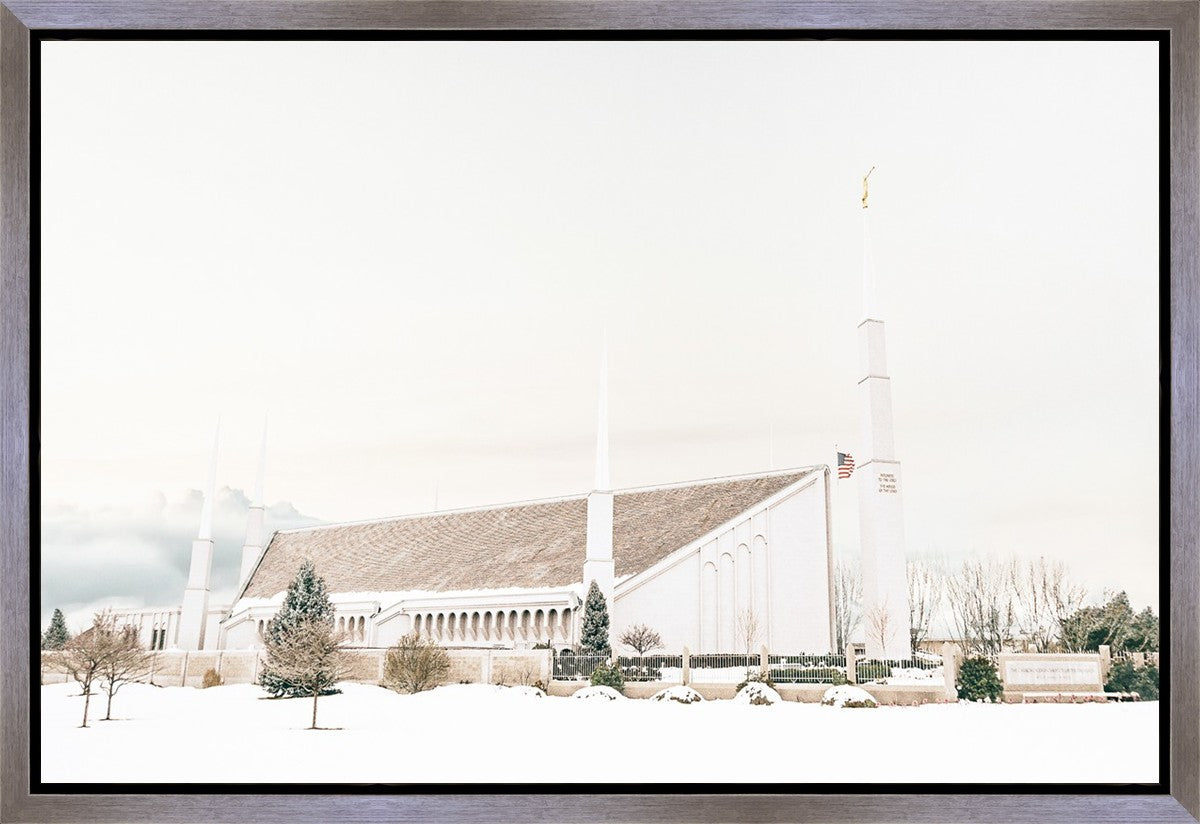 Sweet is The Work Boise Idaho Temple Gallery Wrap