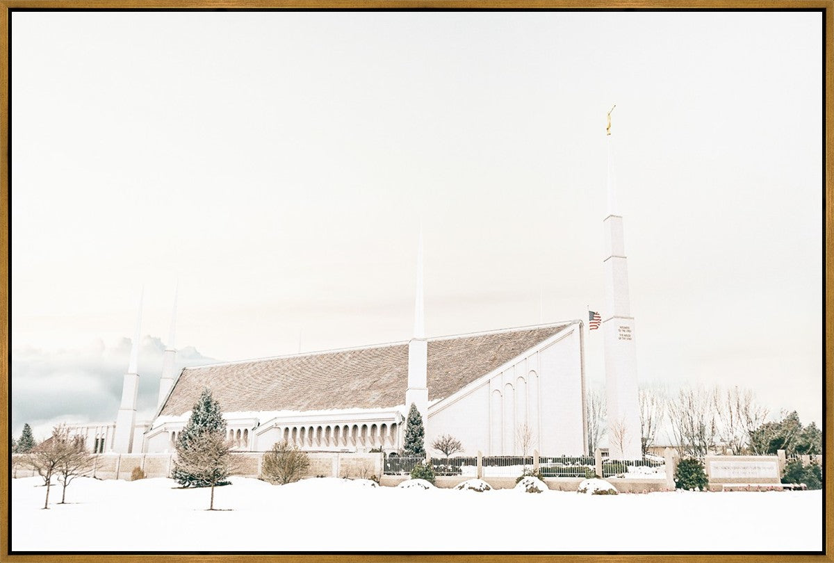 Sweet is The Work Boise Idaho Temple Large Wall Art Gallery Wrap