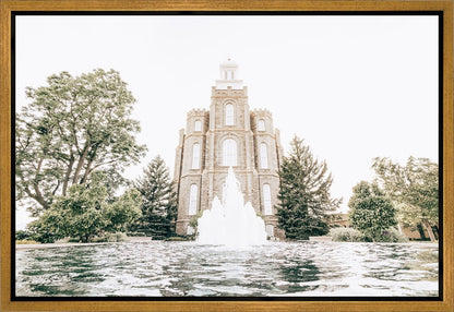 Sweet is The Work Logan Utah Temple Gallery Wrap