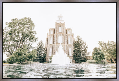 Sweet is The Work Logan Utah Temple Gallery Wrap