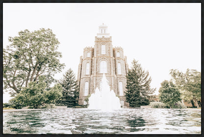 Sweet is The Work Logan Utah Temple Large Wall Art Gallery Wrap