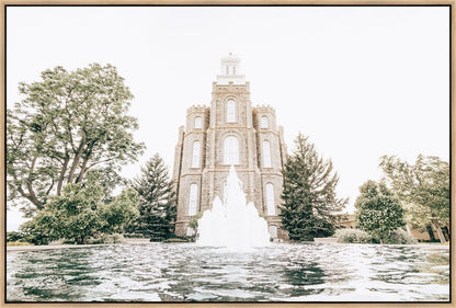 Sweet is The Work Logan Utah Temple Large Wall Art Gallery Wrap