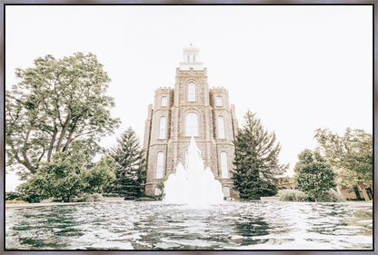 Sweet is The Work Logan Utah Temple Large Wall Art Gallery Wrap