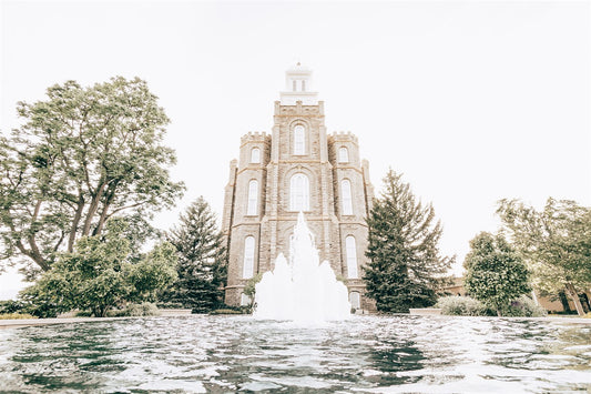 Sweet is The Work Logan Utah Temple Large Wall Art