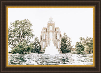 Sweet is The Work Logan Utah Temple Large Wall Art