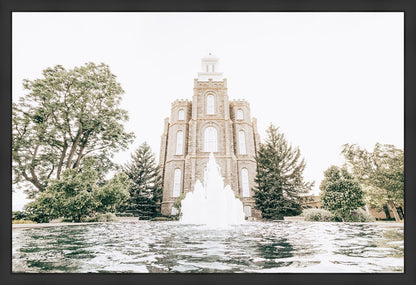 Sweet is The Work Logan Utah Temple Large Wall Art