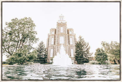 Sweet is The Work Logan Utah Temple Large Wall Art