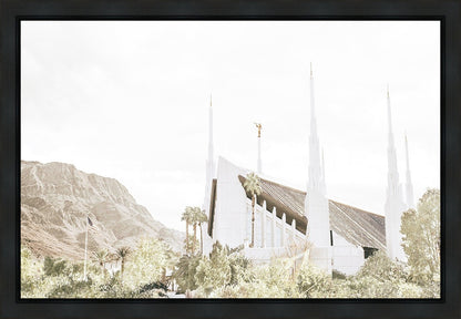 Sweet is The Work Las Vegas Nevada Temple Gallery Wrap