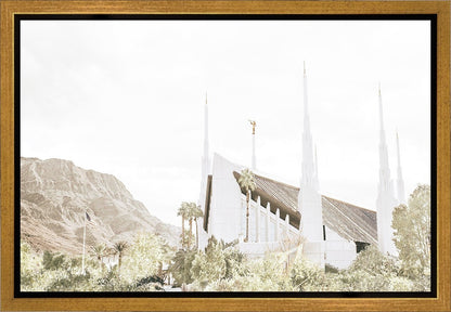 Sweet is The Work Las Vegas Nevada Temple Gallery Wrap