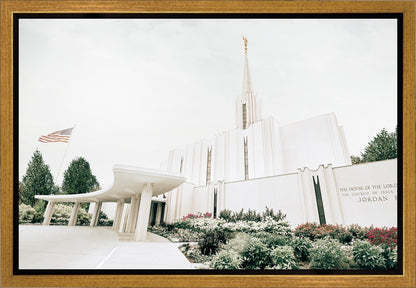Sweet is The Work Jordan River Utah Temple Gallery Wrap