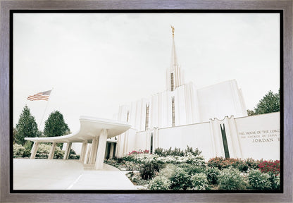 Sweet is The Work Jordan River Utah Temple Gallery Wrap