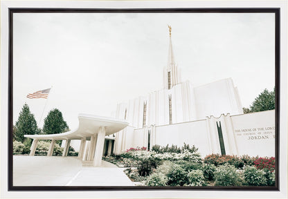 Sweet is The Work Jordan River Utah Temple Gallery Wrap