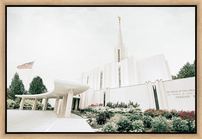 Sweet is The Work Jordan River Utah Temple Gallery Wrap
