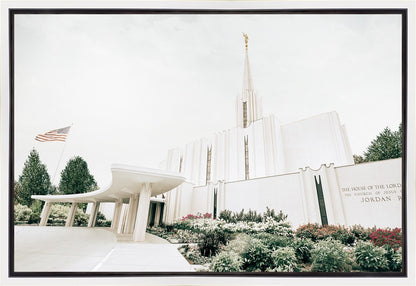 Sweet is The Work Jordan River Utah Temple Gallery Wrap