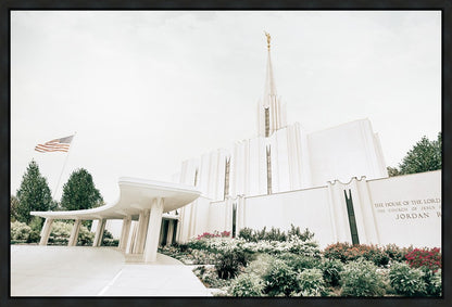 Sweet is The Work Jordan River Utah Temple Gallery Wrap