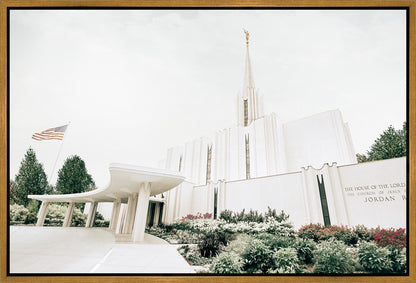 Sweet is The Work Jordan River Utah Temple Gallery Wrap