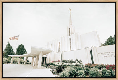 Sweet is The Work Jordan River Utah Temple Gallery Wrap