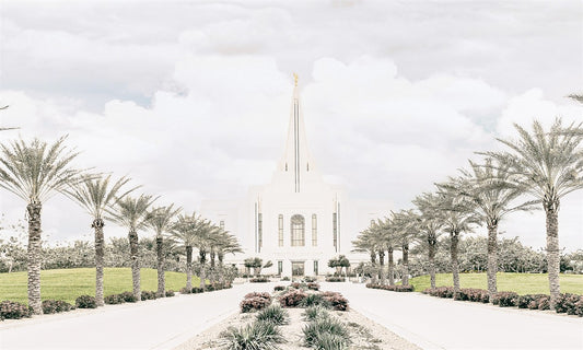 Sweet is The Work Gilbert Arizona Temple Large Wall Art