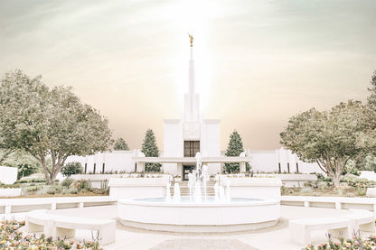 Sweet is The Work Denver Colorado Temple Large Wall Art
