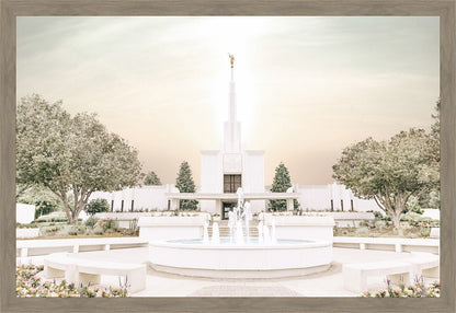 Sweet is The Work Denver Colorado Temple Large Wall Art