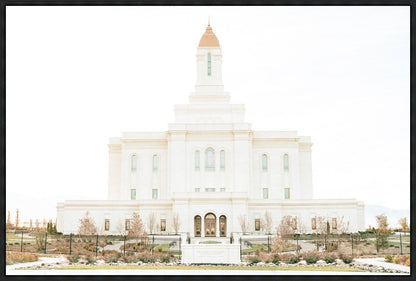 Sweet is The Work Deseret Peak Utah Temple Large Wall Art Gallery Wrap