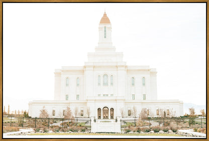 Sweet is The Work Deseret Peak Utah Temple Large Wall Art Gallery Wrap